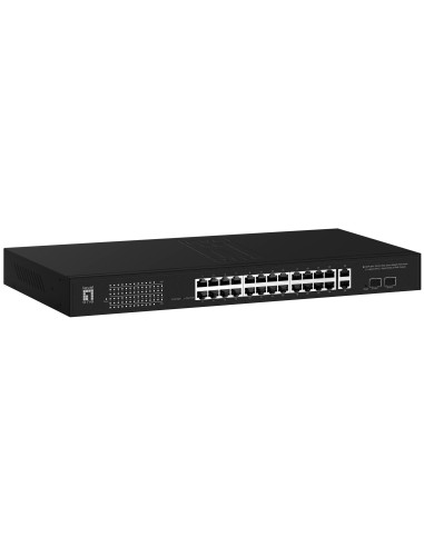 LevelOne GEP-2841 switch Gestionado L2 Gigabit Ethernet (10 100 1000) EnergÍ­a sobre Ethernet (PoE) 1U Negro