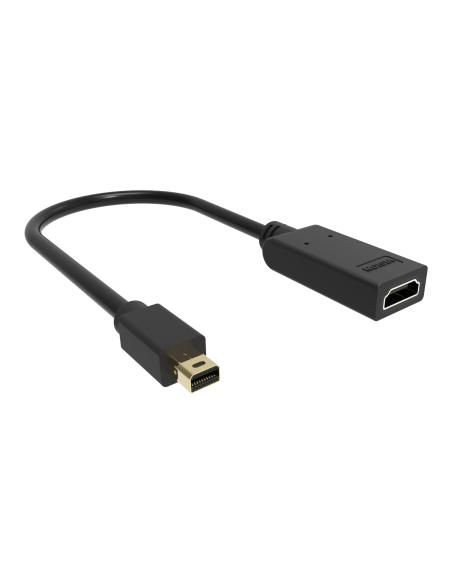 Vision TC-MDPHDMI/BL adaptador de cable de vÍ­deo Mini DisplayPort HDMI tipo A (Estándar) Negro