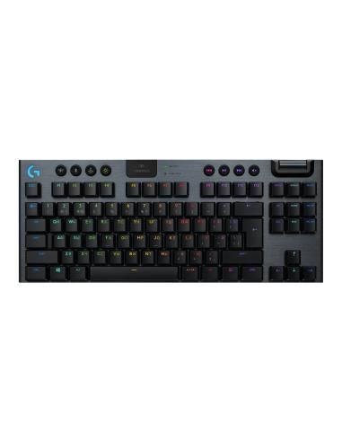 Logitech G G915 TKL Tenkeyless LIGHTSPEED Wireless RGB Mechanical Gaming Keyboard teclado RF Wireless + Bluetooth Portugués Carb