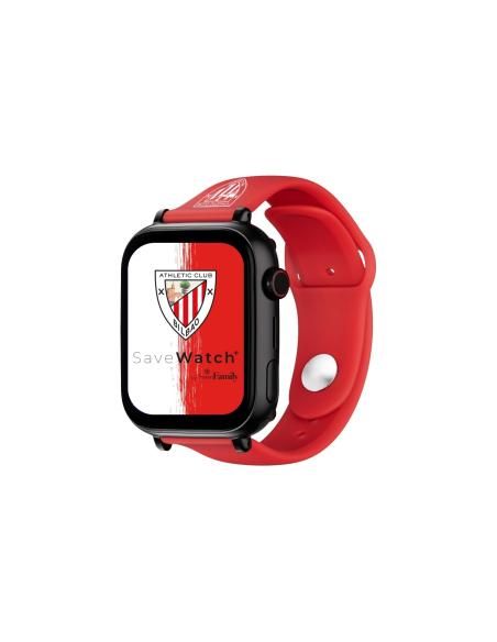 Save Family PLUS SmartWatch Ed. Athletic Club Bilbao con GPS y llamada Negro Correa Silicona Roja NO INCLUYE SIM