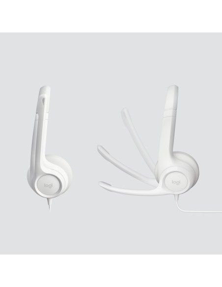Logitech H390 Auriculares Alámbrico Diadema Oficina Centro de llamadas USB tipo A Blanco