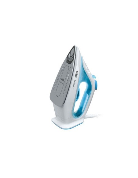 Braun TexStyle 1 Plancha vapor-seco Suela de cerámica 2000 W Azul, Blanco