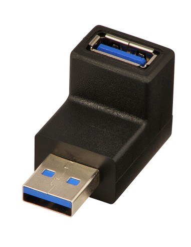 Lindy 71260 cambiador de género para cable USB A Negro