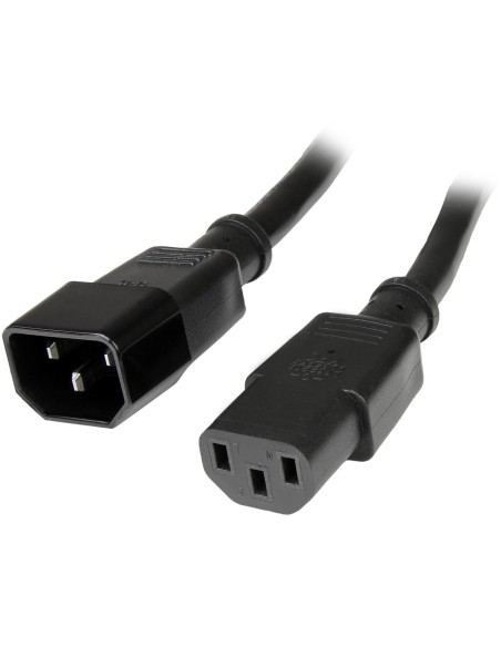 StarTech.com Cable 14 AWG Extensor de Extensión Estándar de 90cm de Alimentación de Ordenador C14 a C13