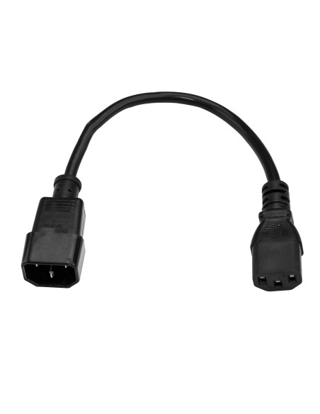 StarTech.com Cable 14 AWG Extensor de Extensión Estándar de 90cm de Alimentación de Ordenador C14 a C13