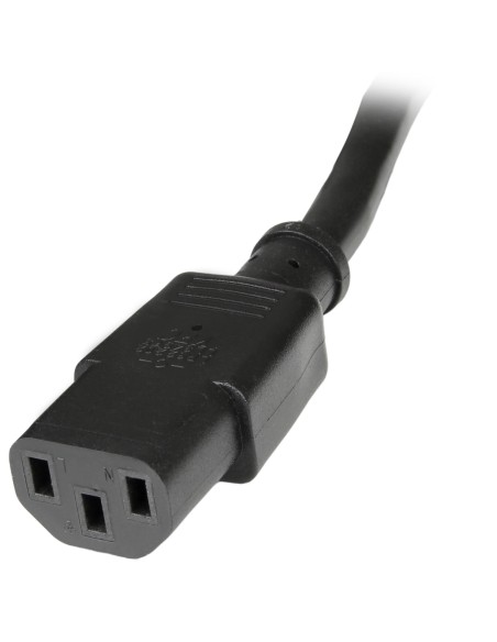 StarTech.com Cable 14 AWG Extensor de Extensión Estándar de 90cm de Alimentación de Ordenador C14 a C13
