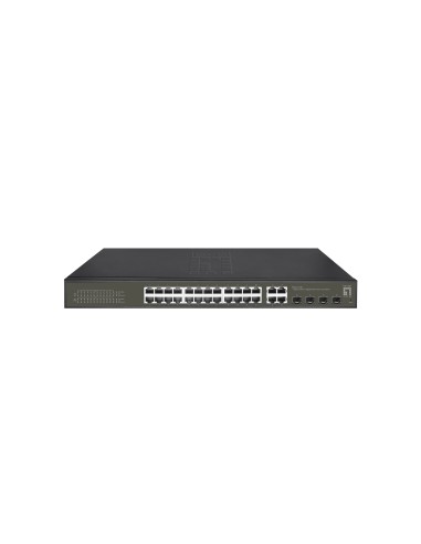 LevelOne GES-2128P switch Gestionado L2 Gigabit Ethernet (10 100 1000) Energía sobre Ethernet (PoE) Negro