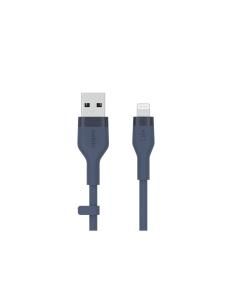 Belkin Cbl Siicone USB-A LTG 2M bleu Azul