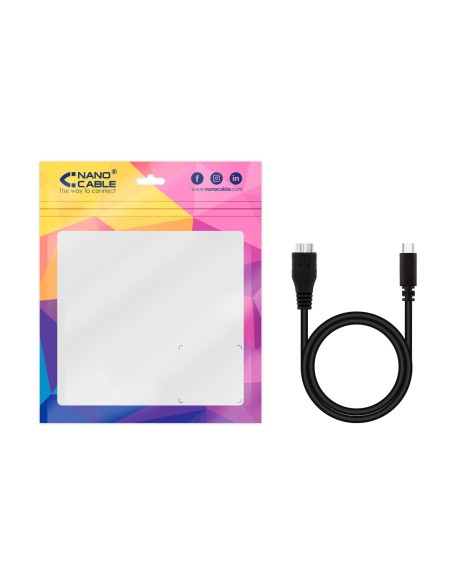 Nanocable 10.01.1201-BK cable USB 1 m USB 3.2 Gen 1 (3.1 Gen