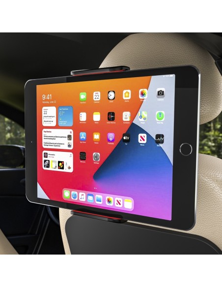 AISENS Soporte Coche Ajustable (1 Pivote) Para Reposacabezas