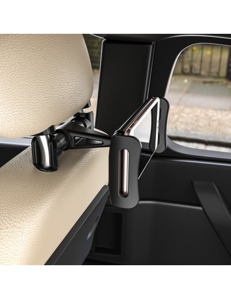 AISENS Soporte Coche Ajustable (1 Pivote) Para Reposacabezas