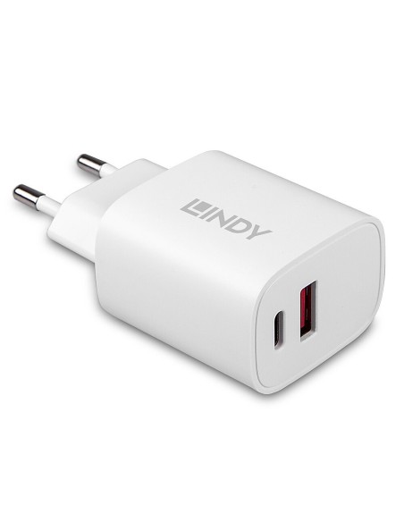 Lindy 73413 cargador de dispositivo móvil Universal Blanco Corriente alterna Carga rápida Interior