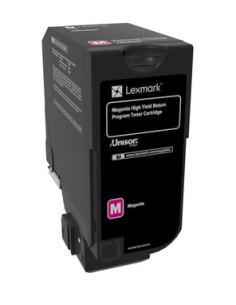 Lexmark 74C2HM0 cartucho de tóner 1 pieza Original Magenta
