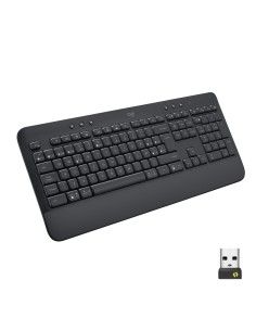 Logitech Signature K650 teclado RF Wireless + Bluetooth QWERTY Español Grafito