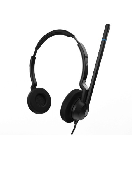 V7 Auriculares con cable para centro de llamadas binuaral QD