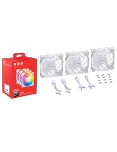 VENTILADOR CAJA XPG VENTO 120MM BLANCO RGB X3
