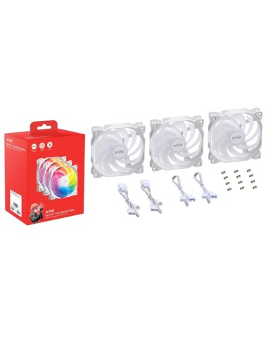 VENTILADOR CAJA XPG VENTO 120MM BLANCO RGB X3