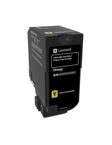 Lexmark 74C2HY0 cartucho de tóner 1 pieza(s) Original Amarillo