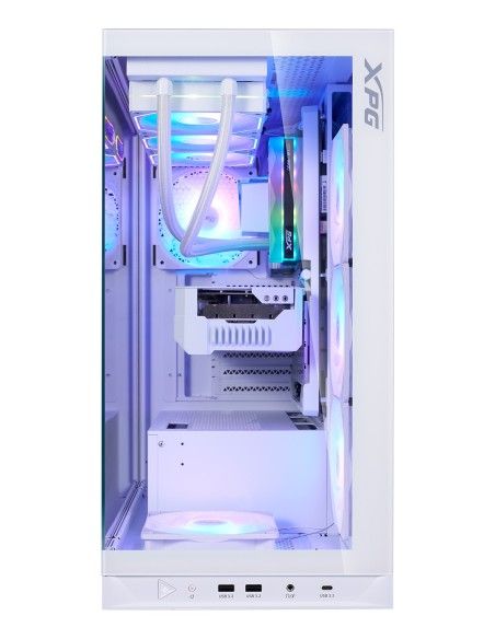CAJA GAMING XPG INVADER X ATX 1XUSB-C 2XUSB2 SIN FUENTE BLANCO