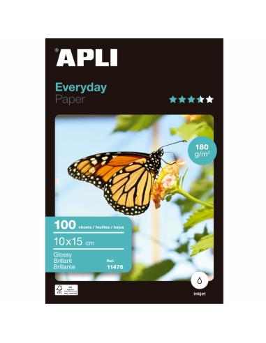 APLI 11476 papel fotográfico Blanco Brillo