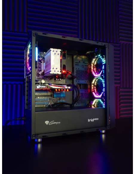 GENESIS Irid 400 RGB Midi Tower Negro
