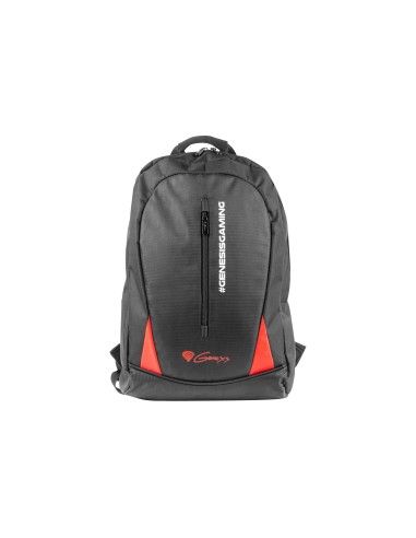 GENESIS Pallad 100 mochila Negro, Rojo Poliéster