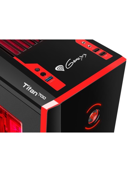 GENESIS Titan 700 Torre Negro, Rojo