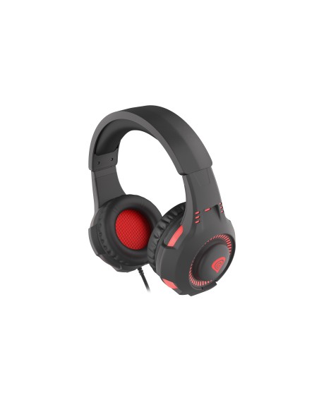 GENESIS Radon 200 Auriculares Diadema USB tipo A Negro, Rojo