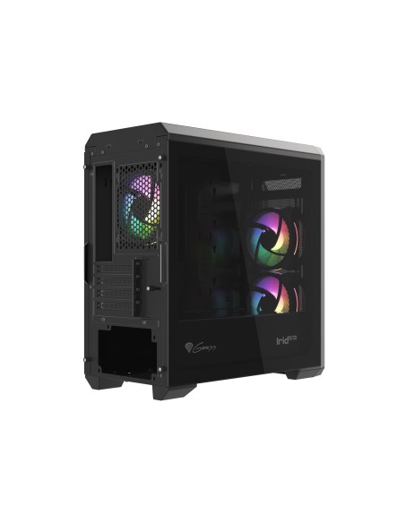 GENESIS Irid 513 ARGB Micro Torre Negro, Blanco