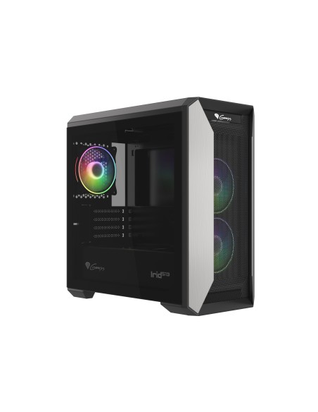 GENESIS Irid 513 ARGB Micro Torre Negro, Blanco