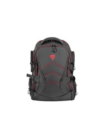 GENESIS Pallad 550 maletines para portátil 43,9 cm (17.3) Mochila Negro, Rojo