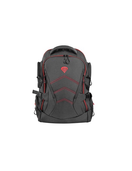 GENESIS Pallad 550 maletines para portátil 43,9 cm (17.3) Mochila Negro, Rojo