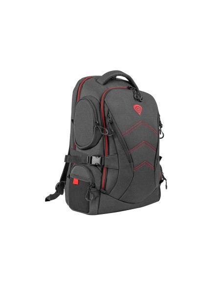 GENESIS Pallad 550 maletines para portátil 43,9 cm (17.3) Mochila Negro, Rojo