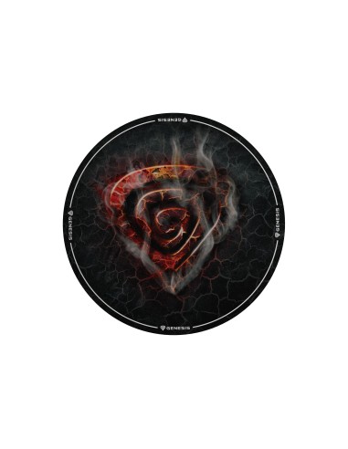 ALFOMBRA SUELO GENESIS TELLUR 400 REDONDA LAVA 100CM