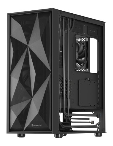 CAJA GAMING GENESIS DIAXID 605F ATX MEDIATORRE 1XUSB-C 2XUSB3.0 NEGRO SIN FUENTE