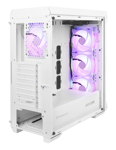 PC CASE GENESIS IRID 505 ARGB V2 MIDI TOWER WINDOW WHITE