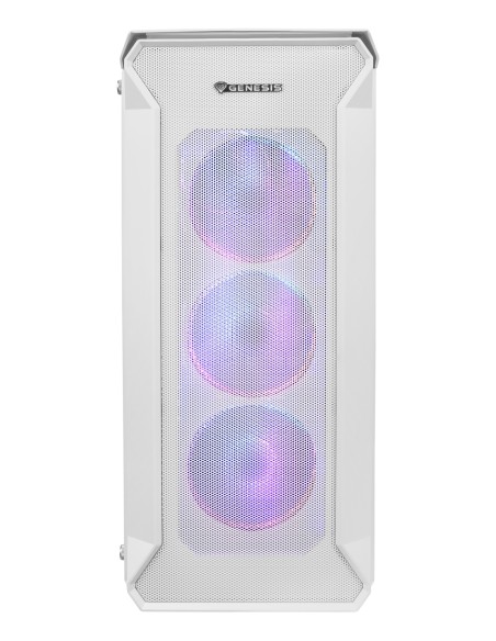 PC CASE GENESIS IRID 505 ARGB V2 MIDI TOWER WINDOW WHITE