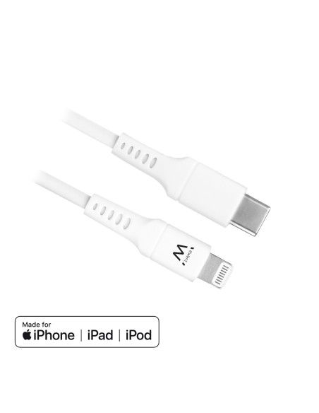 Ewent EW9915 cable de conector Lightning 1m Blanco USB-C