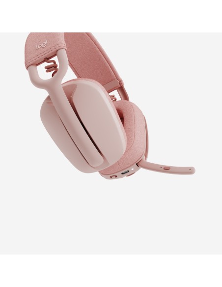 Logitech Zone Vibe 100 Auriculares Inalámbrico Diadema Llamadas Música Bluetooth Rosa