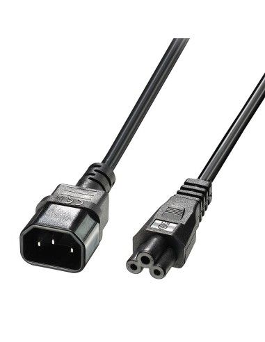 Lindy 30341 cable de transmisión Negro 2 m C14 acoplador C5 acoplador
