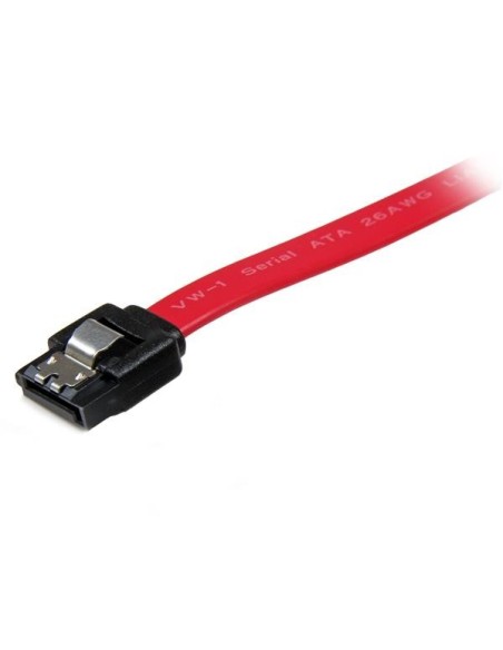 StarTech.com LSATA24 cable de SATA 7-pin Macho a Macho - 0.609m Rojo