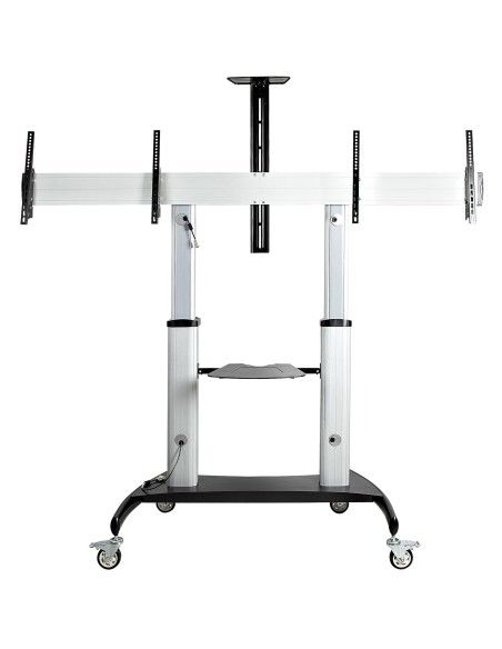 StarTech.com STNDMTVDUO soporte para TV 152,4 cm (60") Negro, Plata