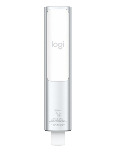 Logitech Spotlight apuntador inalámbricos Bluetooth RF Plata