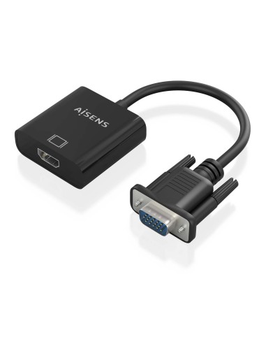 CONVERSOR SVGAAUDIO A HDMI VGAMJACKHMICROBH-HDMI H NEGRO20CM AISENS A115-0873