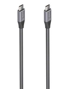 CABLE USB 3.2 GEN2X2 ALU 8K30HZ 5A E-MARK USB-CM-CM GRIS 3.0M AISENS A107-0875