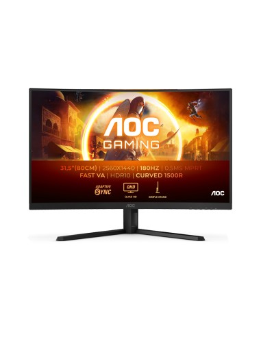 MONITOR 32 AOC CQ32G4VE GAMING CURVO QHD 180HZ 2HDMI 1DP NEGRO
