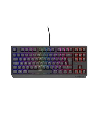 TECLADO GAMING GENESIS THOR230 TKL RGB MECANICO NEGRO SWITCH OUTEMUROJO HOT SWAP