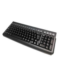 TECLADO POS MUSTEK MKB-800. BANDA MAGNETICA 3PISTAS. USB. NEGRO.