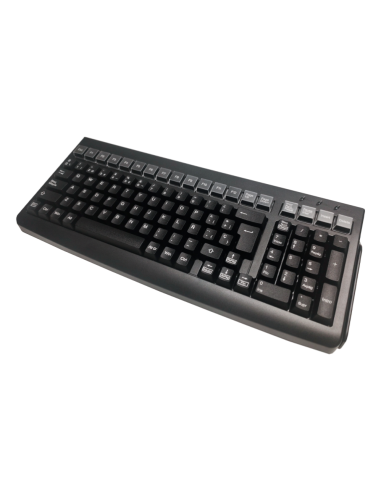 TECLADO POS MUSTEK MKB-800. BANDA MAGNETICA 3PISTAS. USB. NEGRO.