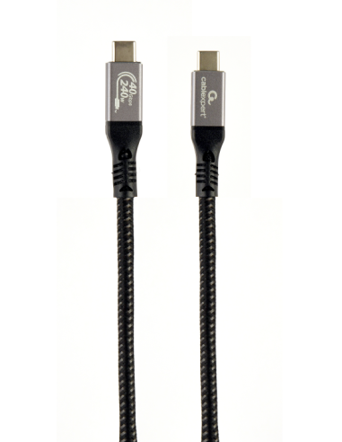 CABLE GEMBIRD USB 4 TIPO C DE PRIMERA CALIDAD, 40 GBPS, 240 W, 1,5 M